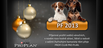 Grafický návrh a rozesílka direct mailové kampaně PF 2013 pro zákazníky značky krmiv PRO PLAN.