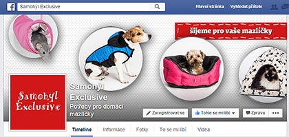 Příprava grafik a správa profilu na sociální síti Facebook pro značku Samohýl Exclusive.